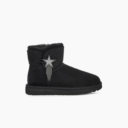 UGG Mini Bailey Star Black Boots for Women (KOZG83596)